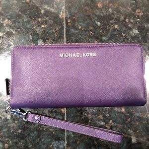 MICHAEL Michael Kors Bags - Micheal Kors Saffiano Leather Continental Wallet MICHAEL Michael Kors Bags - Micheal Kors Saffiano Leather Continental Wallet